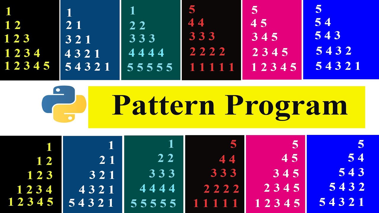 Number Pattern | Part 1 | Python Pattern Programs - YouTube Number Pattern | Part 1 | Python Pattern Programs - Youtube