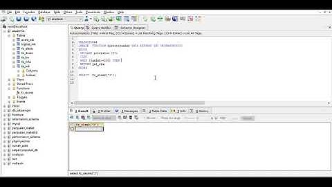 Belajar Query : Create Function (#2) Menggunakan MySQL