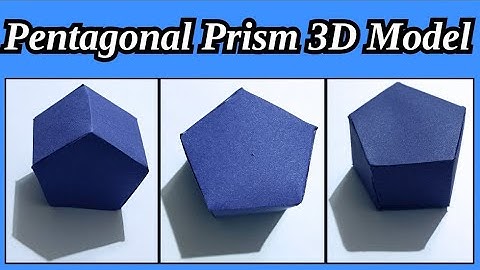 How to Make Pentagonal Prism Maths 3D Shape Model | Maths Project/ Activity | Mathematics | Geometry