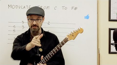 Smooth Modulation From C major To F# Major - One Minute Modulation [Music Theory For guitar]