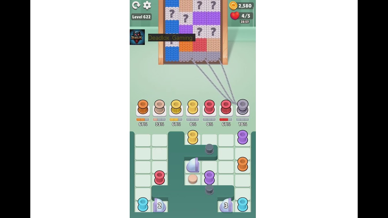 Color Knitzy Level 622. Walkthrough Gameplay - YouTube