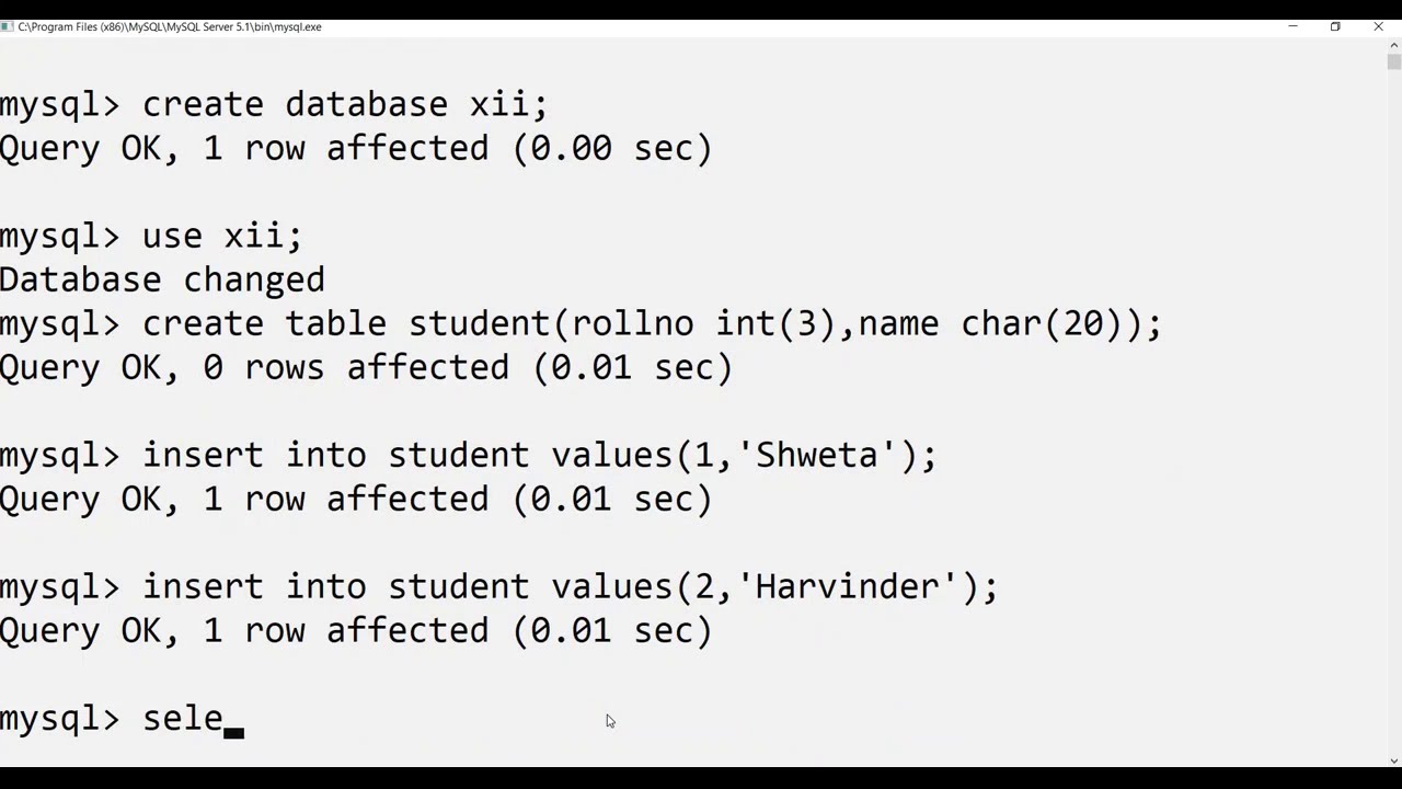 Interface Python with SQL part 1 | Chapter - 15 | Class XII | Subject ...