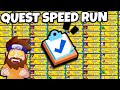 Completing 100 Quests Speed Run 🤯