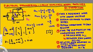 Electrical Engineering : Circuit Analysis : Nodal Analysis by Inspection #1