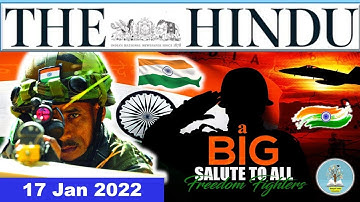 17 January 2022 | The Hindu Newspaper analysis | Current Affairs 2022 #upsc #IAS #EditorialAnalysis