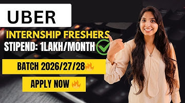 Uber Summer Internship 2026 🔥 Uber She++ Program | Engineer Guide 🚀