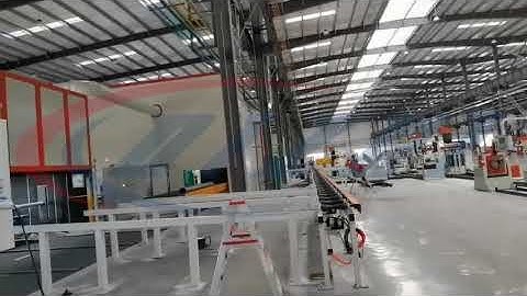 Automatic pipe spool fabrication workshop, pipe fabrication production line