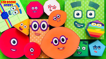 Meet Numberblocks NEW 642 Puzzle Tetris Shape| ASMR chirping of birds