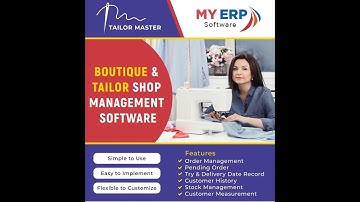 Tailor Master Tailor & Boutique Software Complete Introduction Video in Hindi