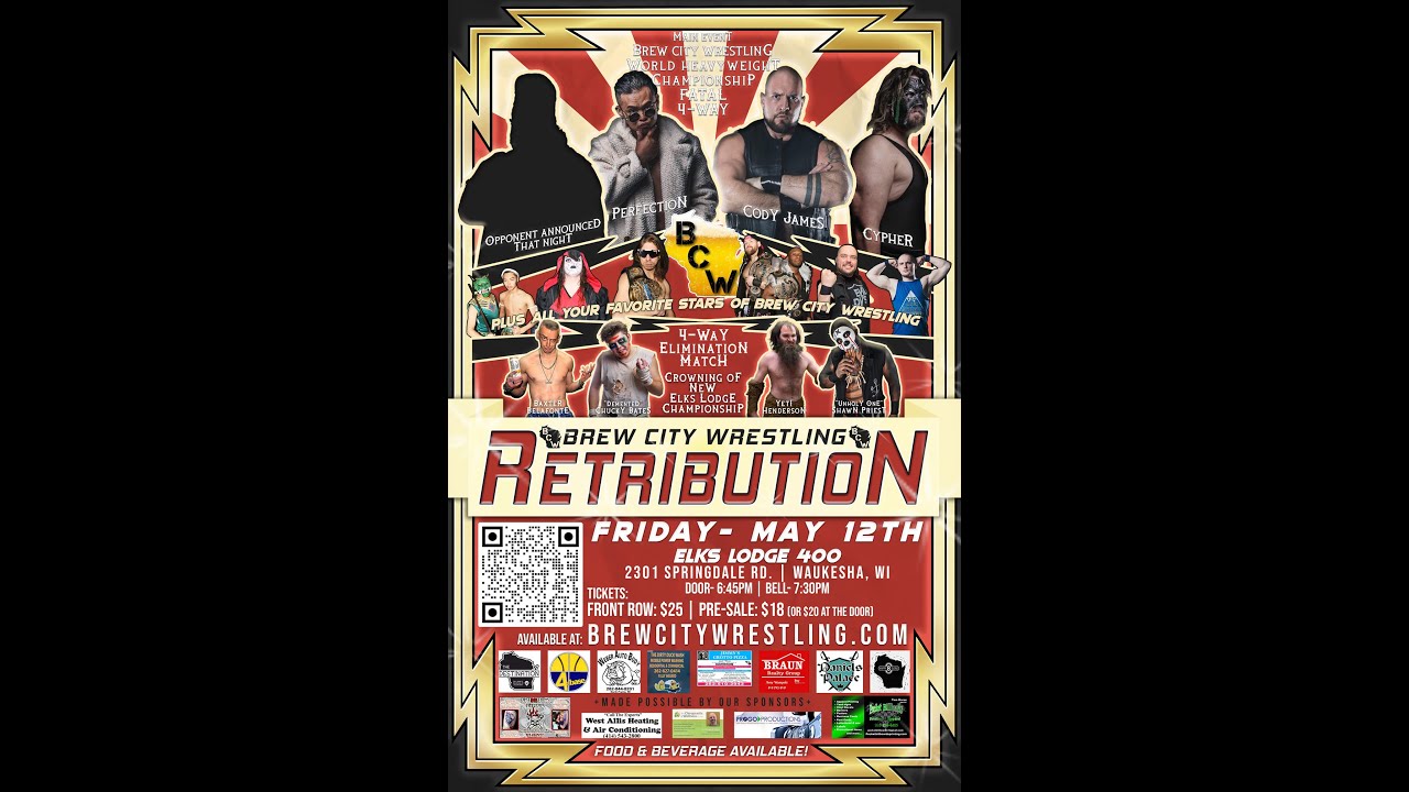 BCW Retribution Fatal 4 Way Elimination match to crown the new BCW/Elks ...