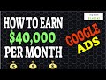Make Money $40,000 P/Month With Clickbank Using Google Ads (Step By Step Tutorial For Beginners)