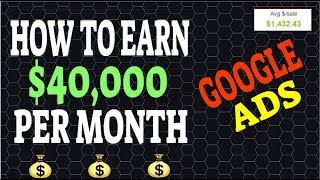 Make Money $40,000 P/Month With Clickbank Using Google Ads (Step By Step Tutorial For Beginners)