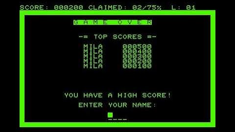 Qixie - A QIX Clone game for the Commodore PET