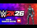 Solid Snake Character Creation in WWE 2K26 (Speed Build) | Metal Gear Showcase