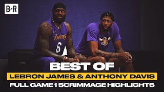 LeBron James \& Anthony Davis Make Debut In NBA Bubble | First Half Highlights