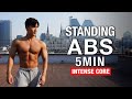 5min Standing ABS Workout l How to Lose Belly Fat l 서서하는 5분 복근 운동 (복부지방 날리기) l 홈트레이닝