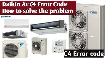 Daikin air conditioners C4 Error code How to solve practical video | Digital Dunya ksa