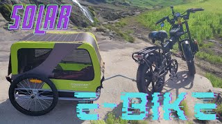 [SOLAR EBIKE] With AOTAKRI 80 Watt Flexible Solar Panel  Most Compact Solar EBike Setup!!!