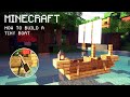 Minecraft: How To Build a Tiny Boat