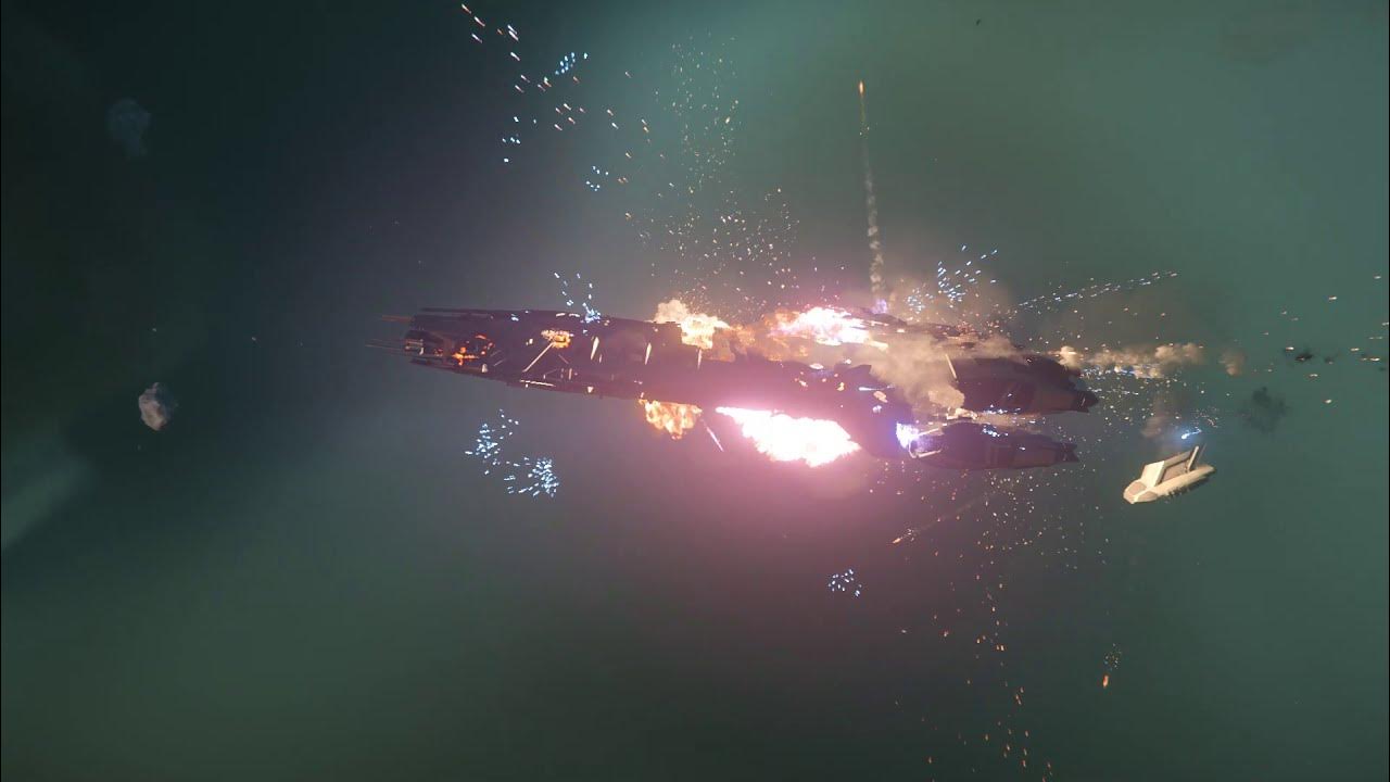 Javelin Capital Class explosion Star Citizen YouTube