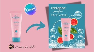 Stunning Facewash Product Manipulation Using Canva