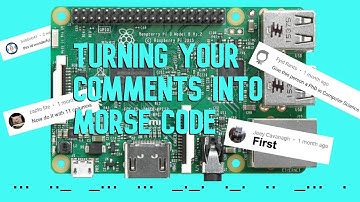 Raspberry Pi reads me your comments in Morse Code