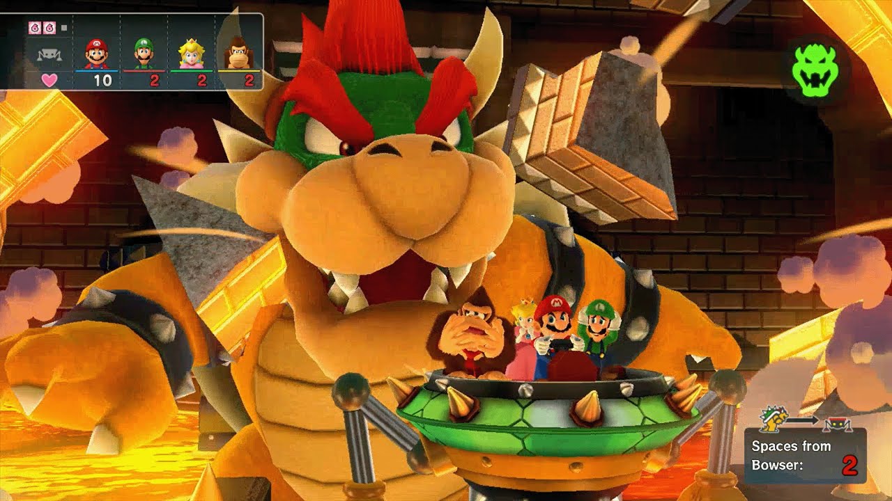 Mario Party 10 - Mario vs Luigi vs Peach vs Donkey Kong - Chaos Castle