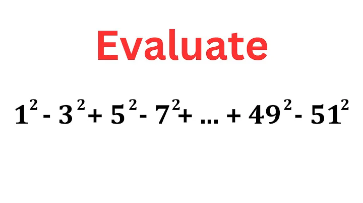 Alternating Sum of Squares