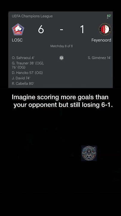 footballl can be truly unpredictable!#feyenoord #losc #uefachampionsleague #football