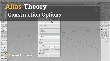 Autodesk Alias Tutorials l Alias Theory 6 - Construction Options