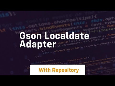 Gson localdate adapter
