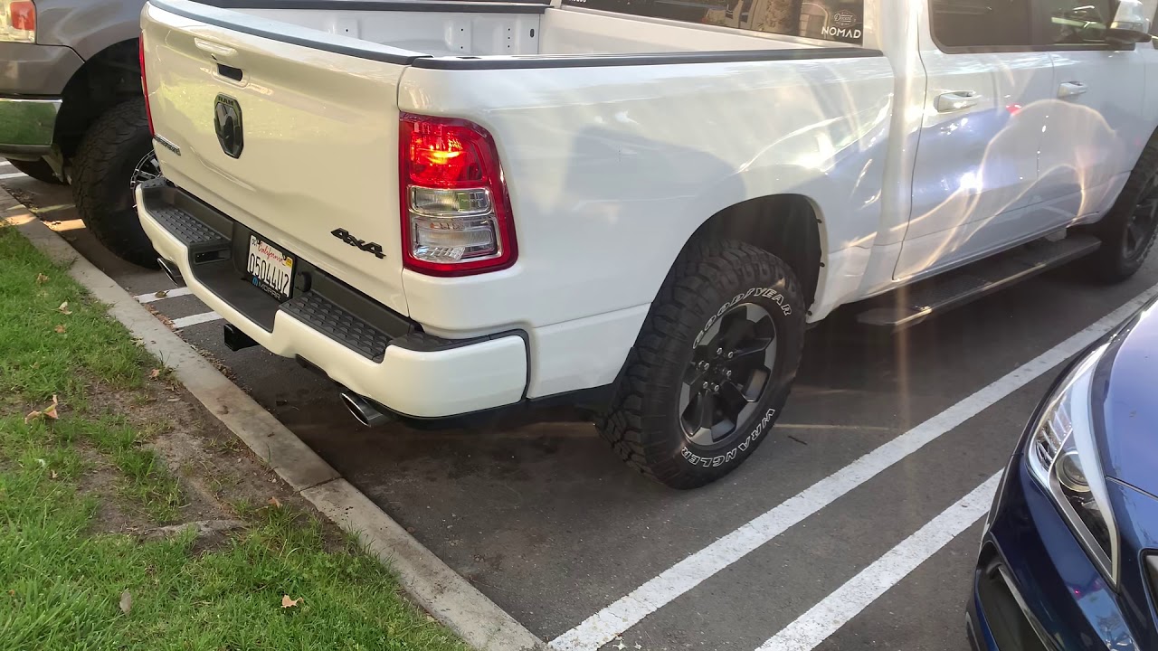 2020 Ram 1500 Flowmaster 50 series muffler w/ resonator delete YouTube