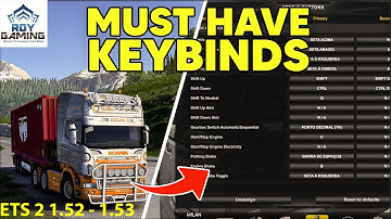 Ets2  Important Keybinds (Button / keyboard) You SHOULD Know as Competent Driver !