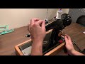 Winding bobbin and threading a singer 15-91