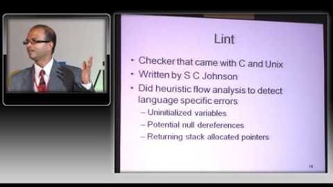 TechVista 2010 - Sriram Rajamani