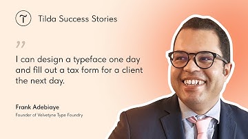 Type Designer On Why Create Websites on Tilda