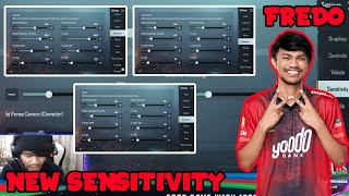 FREDO SENSITIVITY SETTING & LAYOUT | SENSITIVITY | 4 FINGER | GYRO ALWAYS ON | YOODO FREDO |
