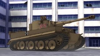 Girls und Panzer panzer IV vs Tiger I (With Wot gun sounds)