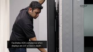 Chief Tempo Flat Panel In-Wall Mounting System: Video 3