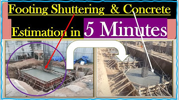 Footing Shuttering Quantity l   Footing Concrete Quantity l  Building Estimate 2022 l Quick Estimate