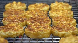 Grilled Egg Coated Sticky Rice | Thai Street Food