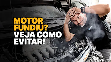 Como fica o motor fundido?