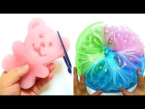 12 Hour Oddly Satisfying Slime ASMR No Music Videos - Relaxing Slime 2023