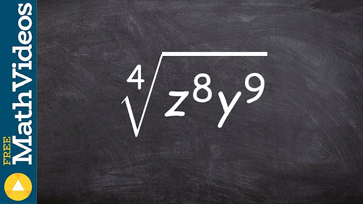 How to take fourth root of a variable expression using product rule, fourth root(z^8 y^9)