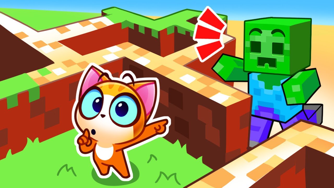 Magic Challenge in Minecraft | Minecraft Game Adventures | Funny Cartoons | Purr-Purr