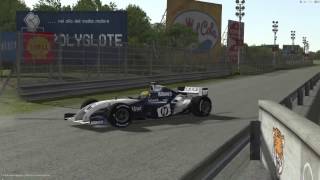 rFactor 2 - Williams FW26 topspeed test @ Monza oval