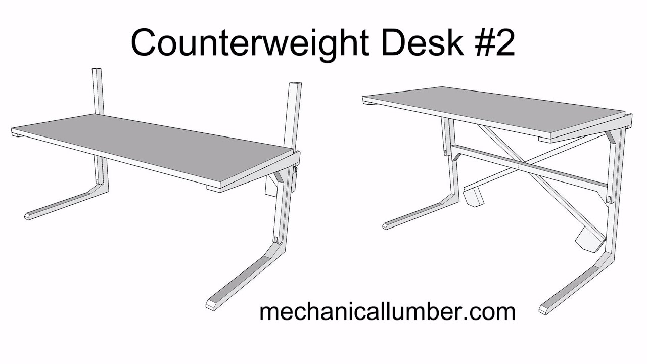 Scott Rumschlag's DIY Motor-Free, Height-Adjustable Standing Desk