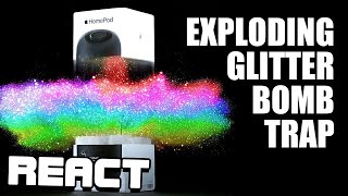 React: EXPLODING Glitter Bomb 4.0 vs. Package Thieves