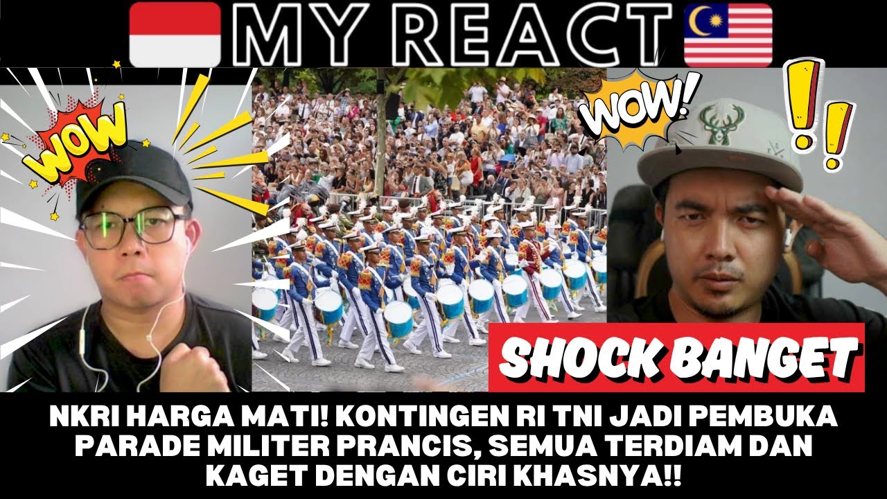 KONTINGEN RI TNI JADI PEMBUKA PARADE MILITER PRANCIS, SEMUA TERDIAM DAN KAGET DENGAN CIRI KHASNYA!!