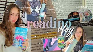 READING DIARIES  book mail, productive, lots of reading, diy, chill days, bookish q&a, & more